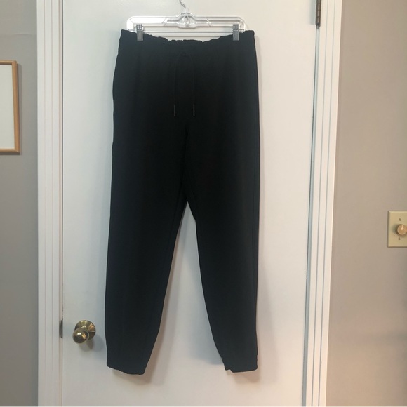 Athleta metropolis drawstring elastic waist jogger pant in black size 10T EUC - Picture 3 of 10